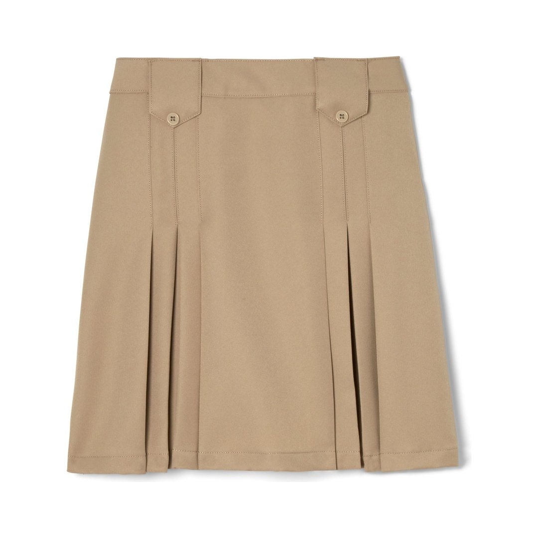 Plus Size - Pleated Skirt Below The Knee