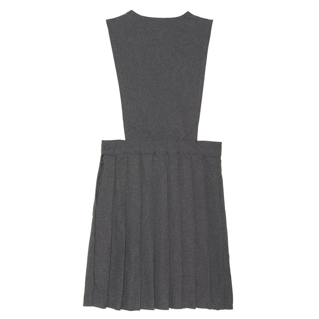 Plus V-Neck Pleated Jumper -Heather Grey