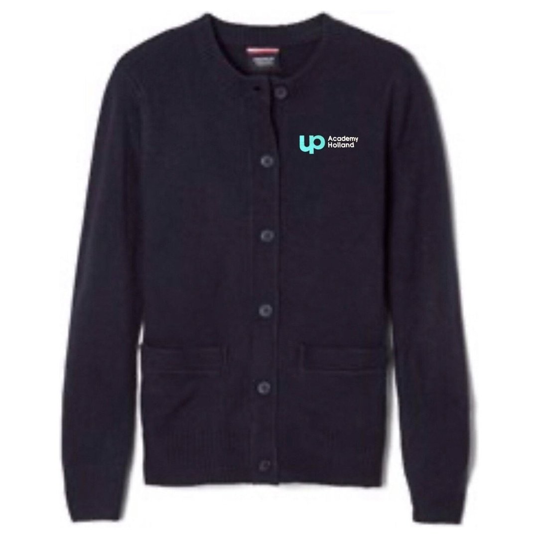 UP Academy Holland K-5 - Girls Cardigan - Embroidered - Boston School Uniform