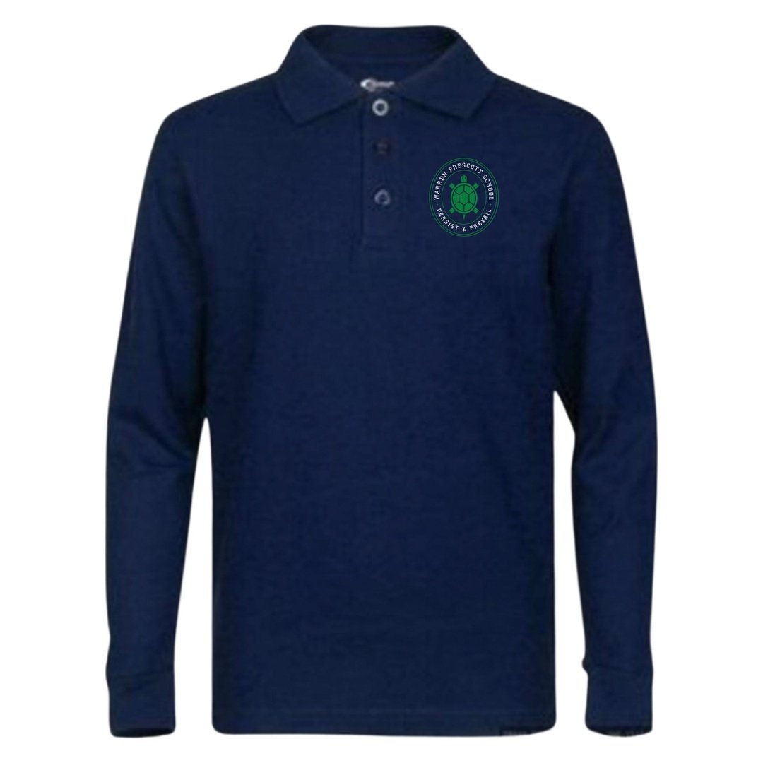 Warren Prescott K-8 Long Sleeve Polo - Adult