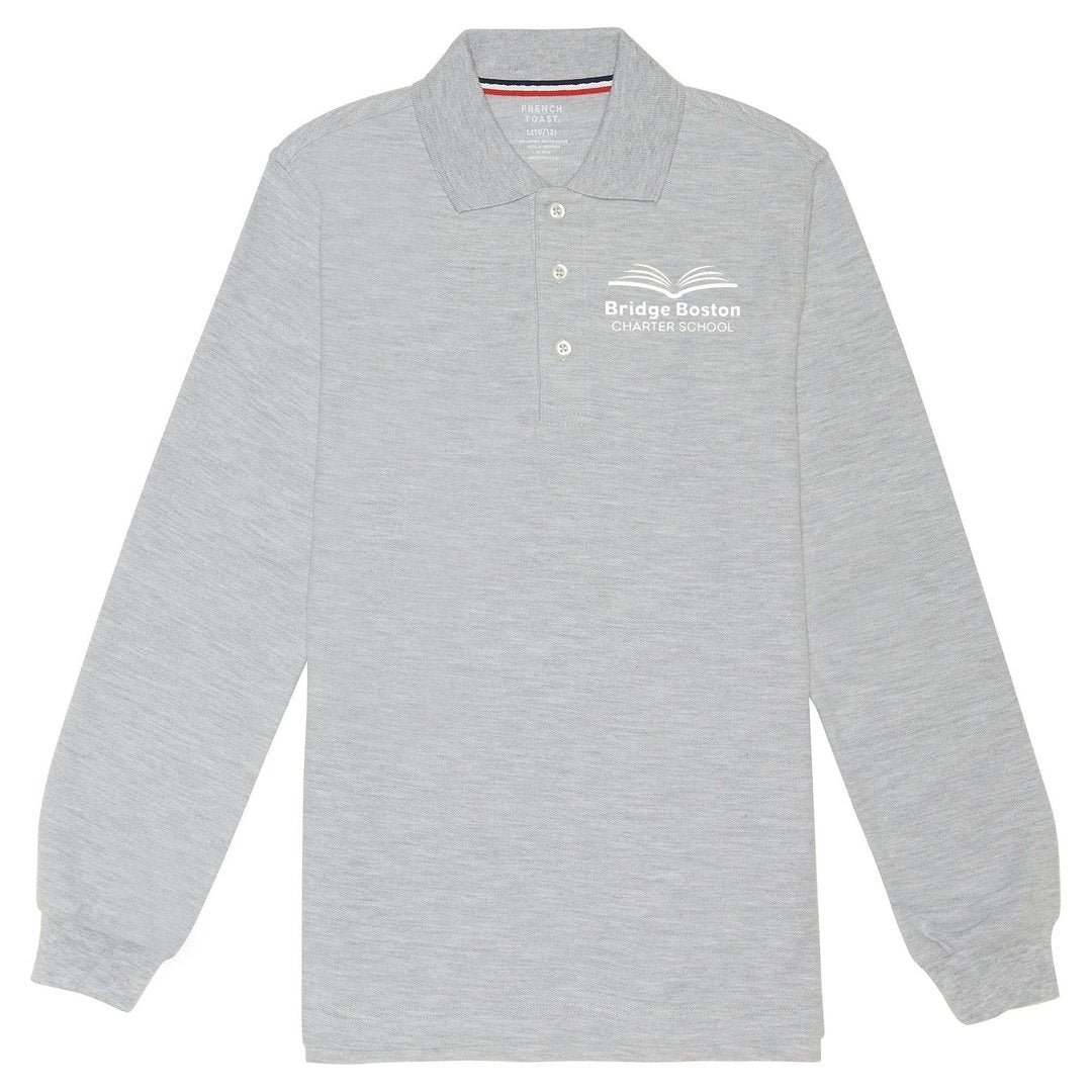 Bridge Boston Charter Long Sleeve Grey Polo - Adult