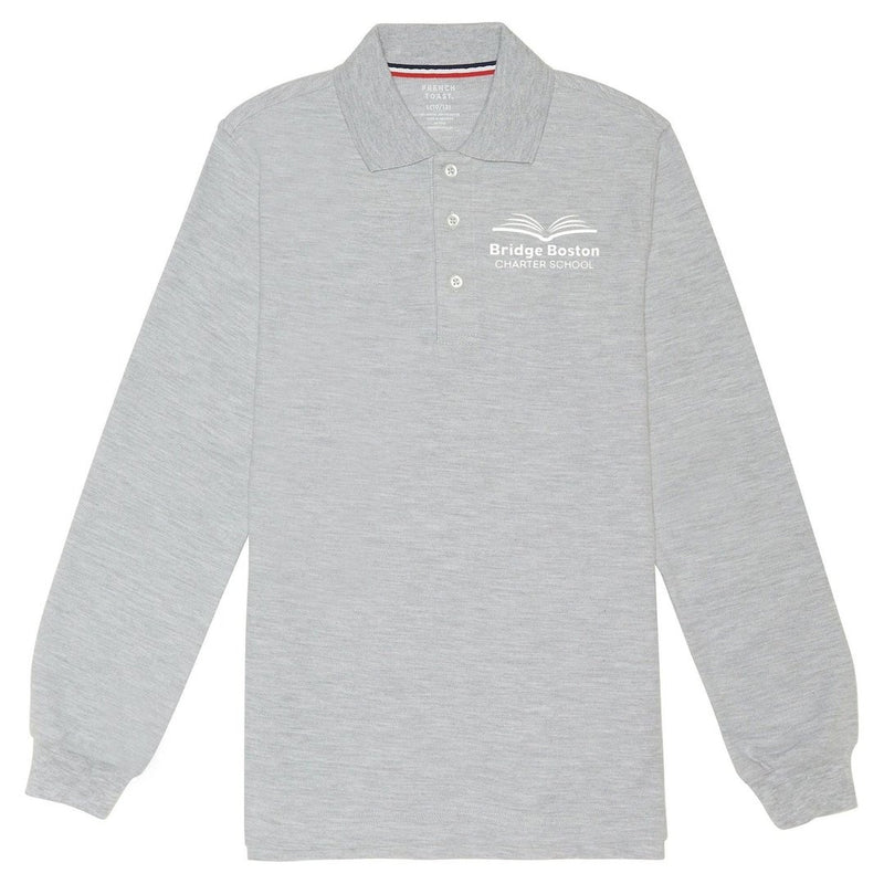 Bridge Boston Long Sleeve Grey Polo - Husky Kids