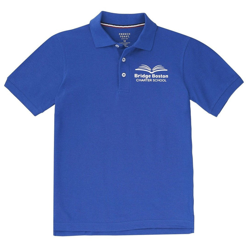Bridge Boston Charter Short Sleeve Royal Blue Polo - Kids