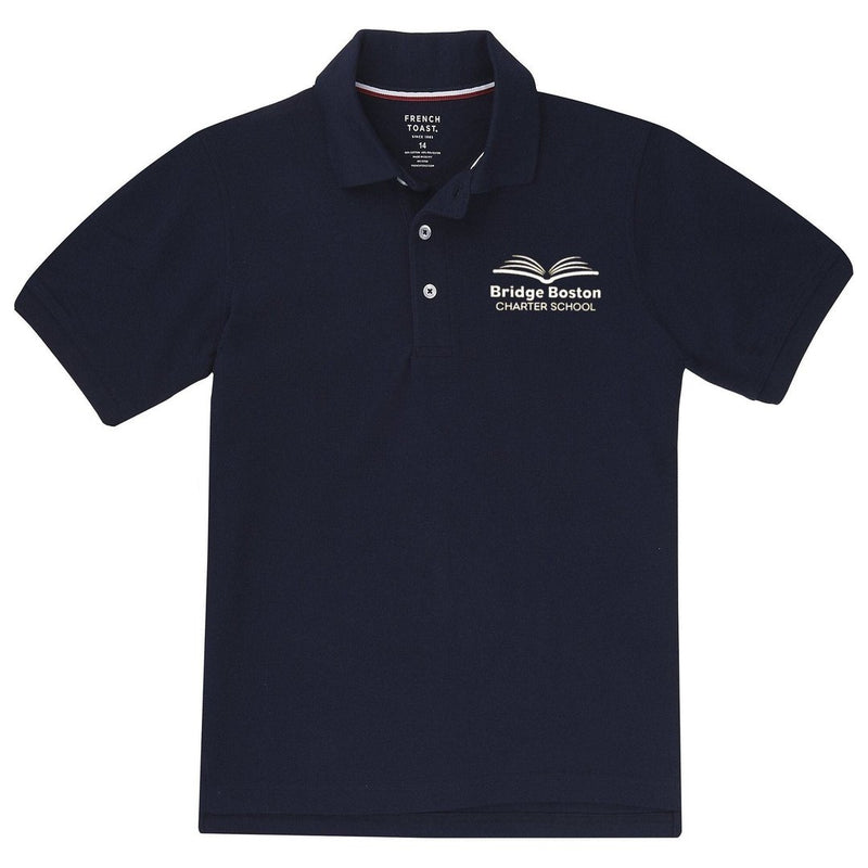 Bridge Boston Charter Short Sleeve Navy Polo - Adult