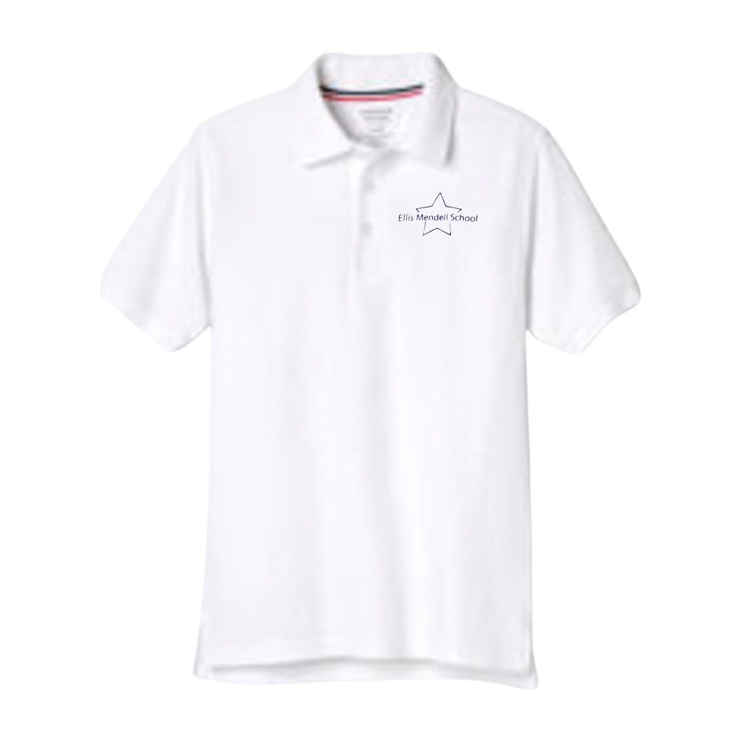 Ellis Mendell White Short Sleeve Polo -Adult