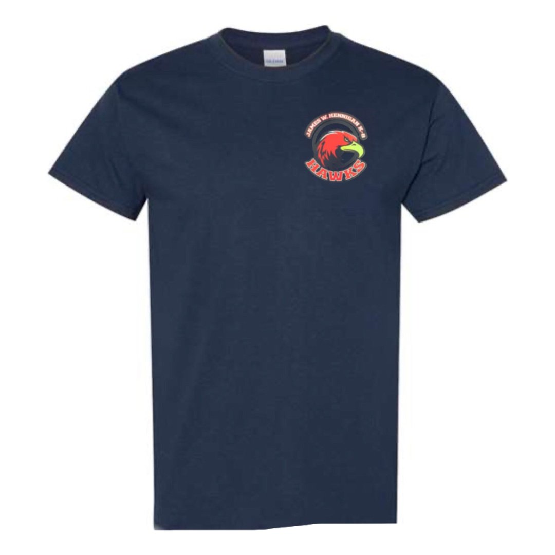 Hennigan School Navy Short Sleeve T-Shirt -STAFF