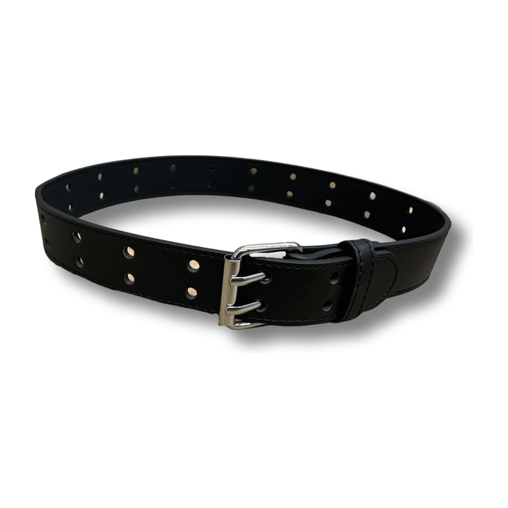 Two Inch Wide Patent Leather Belt Black