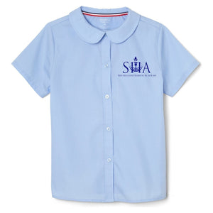 Silverstein Hebrew Academy Short Sleeve Blouse - Girls Plus Size