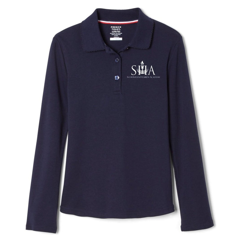 Silverstein Hebrew Academy - Girl's Long Sleeve Picot Collar