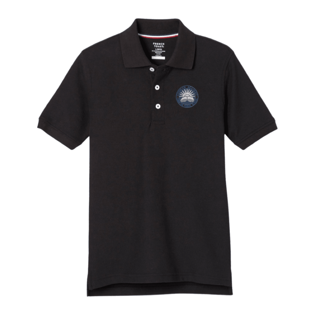Codman Academy Black Short Sleeve Polo -Kids