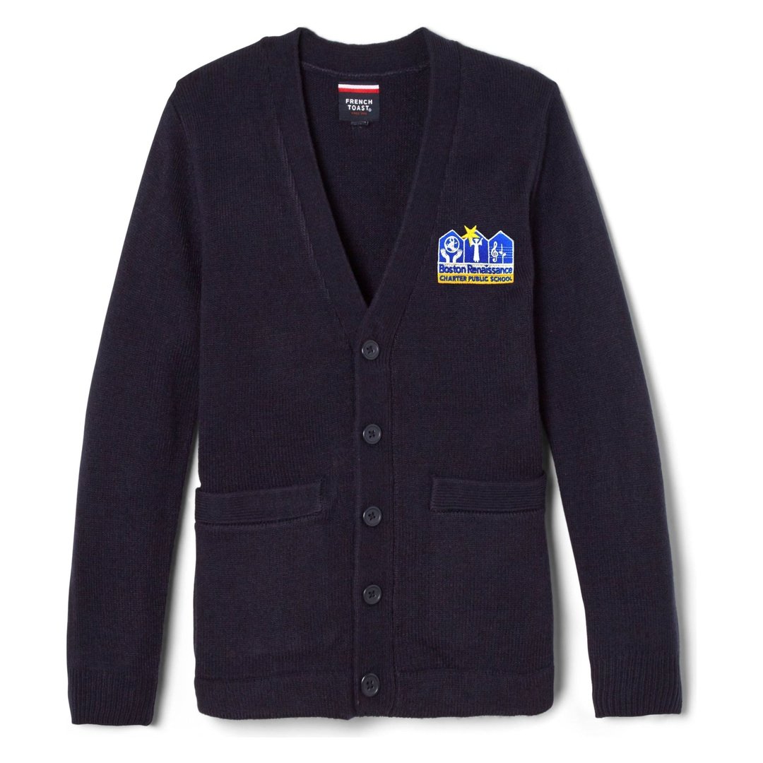 Boston Renaissance Charter - Boy&#39;s V-Neck Cardigan Sweater