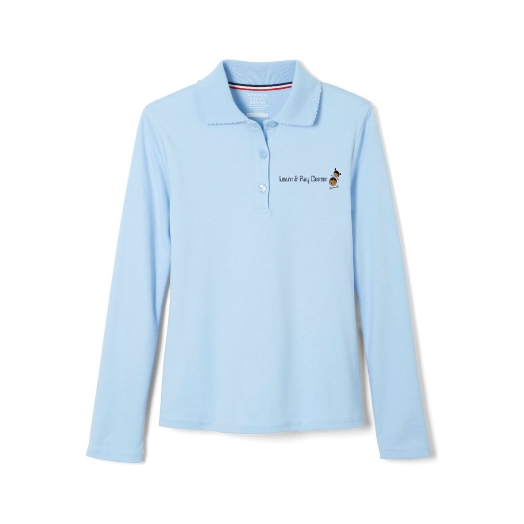 Learn &amp; Play Long Sleeve Picot Collar- Girls