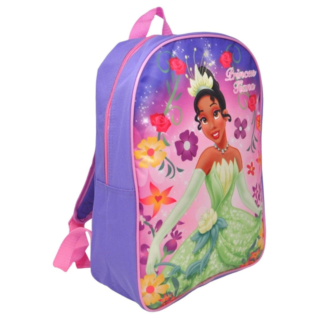 Princess Girl's Tiana 16 Backpack w/ Detachable Lunch Box
