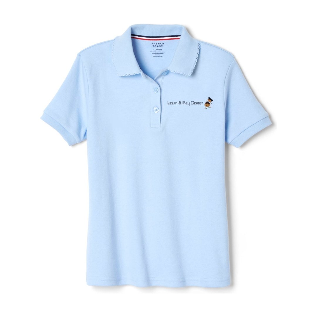 Learn &amp; Play Short Sleeve Picot Collar - Girls