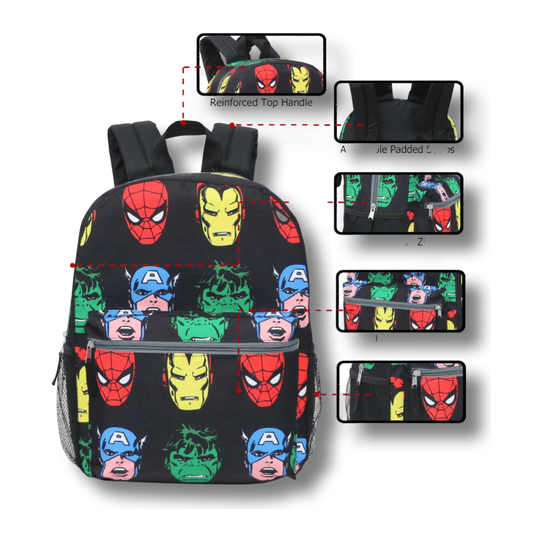 Marvel Avengers All Over Print Backpack Metro School Uniforms