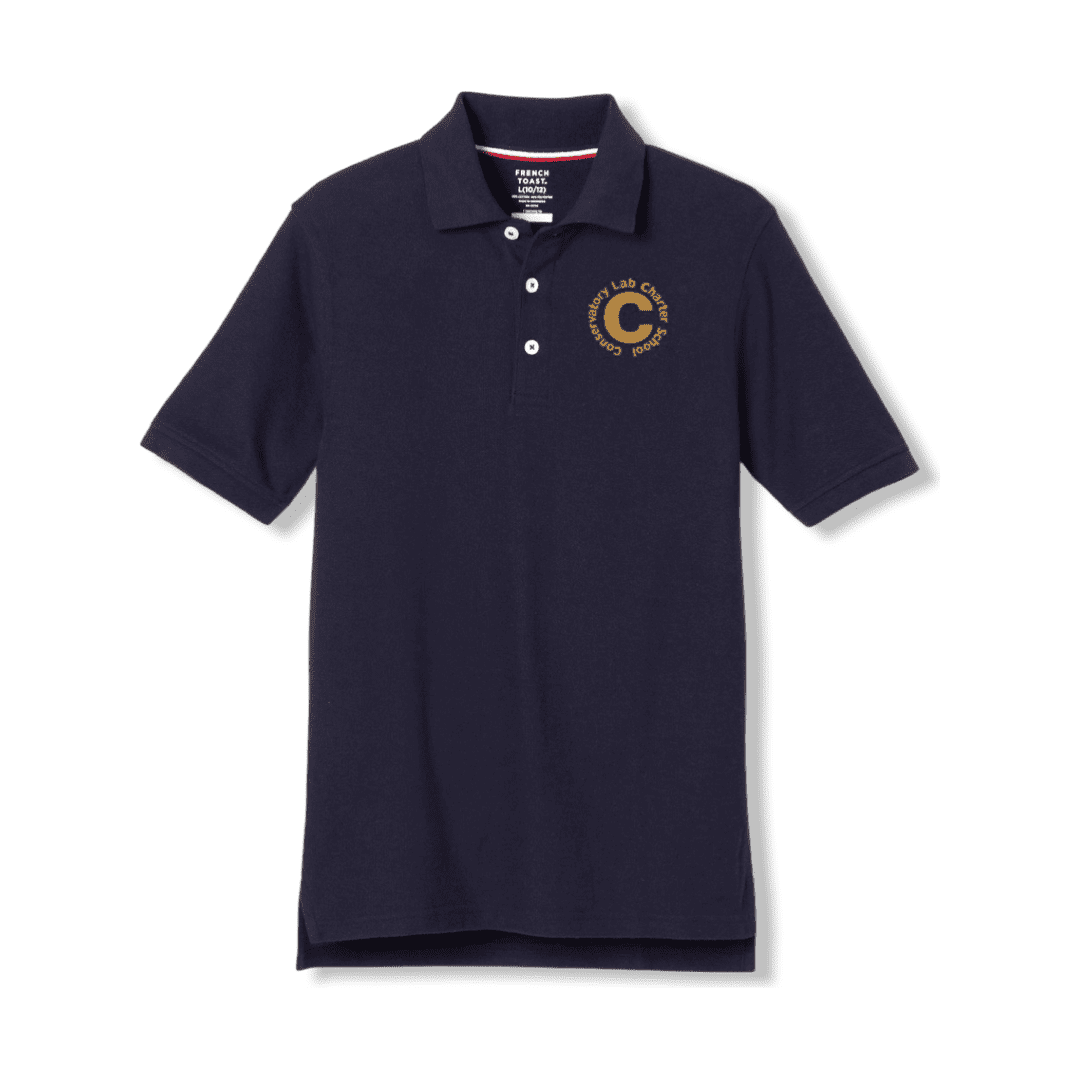 Conservatory Lab Short Sleeve Navy Polo - Grades 6-8 - Kids
