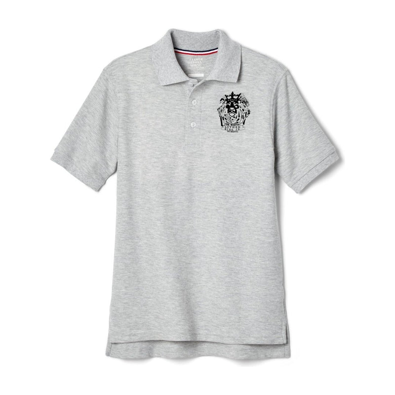 Martin Luther King Jr. K-3 Grey Short Sleeve Polo - Husky Kids