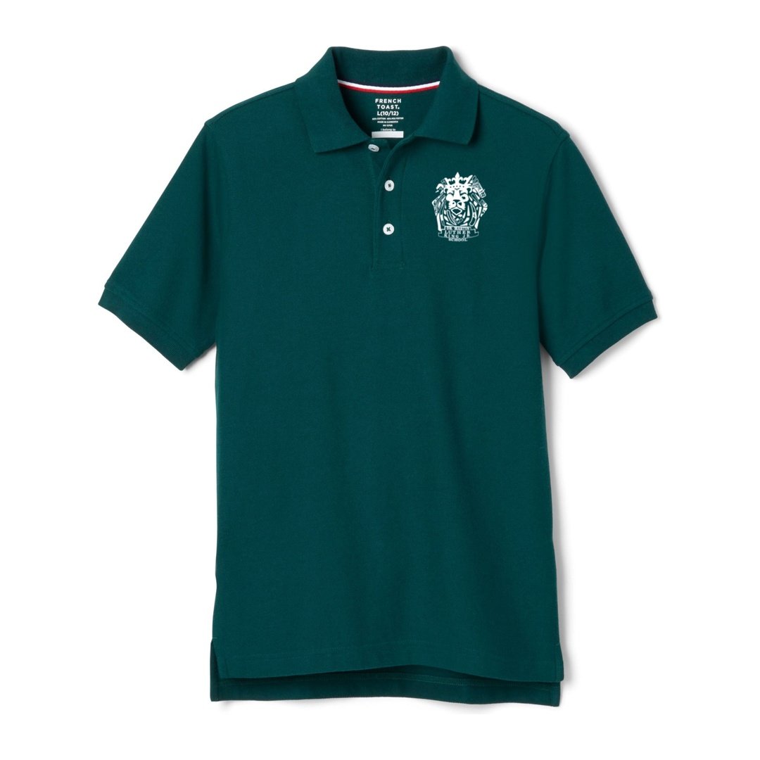 Martin Luther King Jr. 4-6th Hunter Green Short Sleeve Polo -Adult