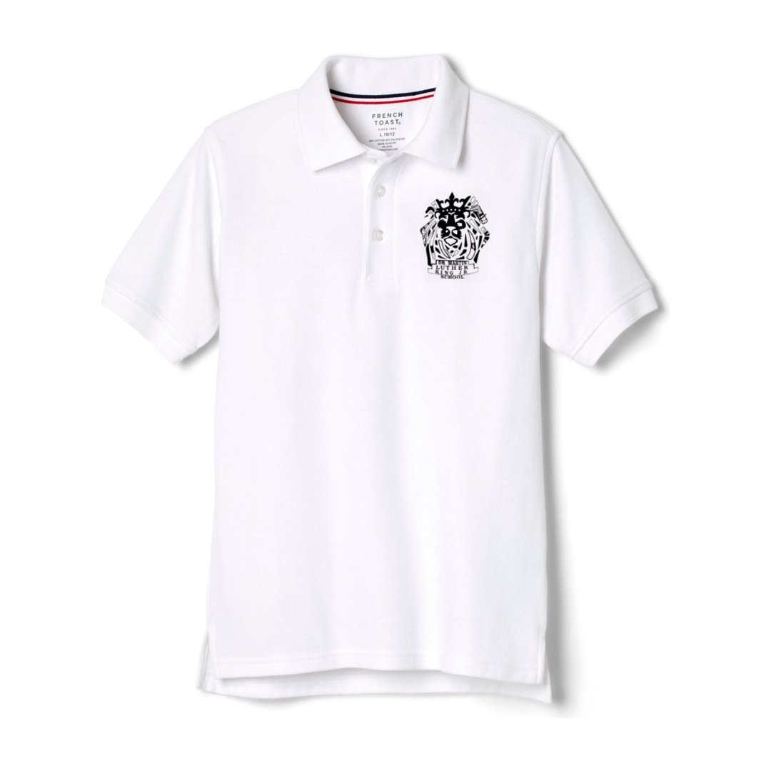 Martin Luther King Jr. K-3 White Short Sleeve Polo - Kids