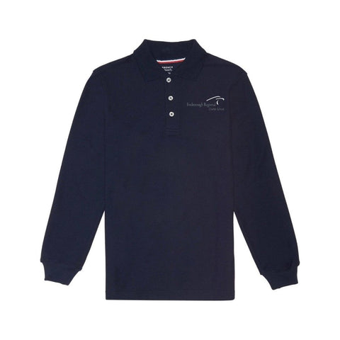 Foxborough Regional Charter Long Sleeve Polo - Adult - Screen Printed - Boston School Uniform