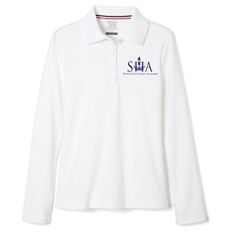Silverstein Hebrew Academy -  Girls Plus Size Long Sleeve Picot Collar