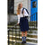 Womens Pleated Skirt To The Knee - Navy